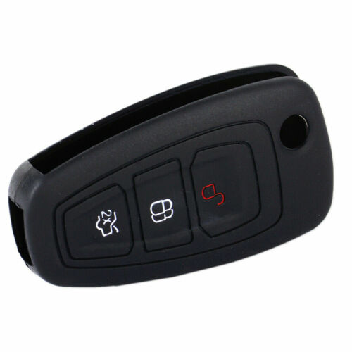 Silicone 3 BTN Remote Flip Key Fob Case Shell pour Ford Focus MK3 Mondeo Fiesta