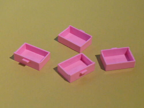 4 bright pink drawer Lego 4 tiroirs roses set 71006 41058 3061 3936