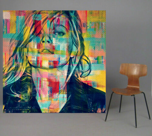Motiv Kate Moss Abstrakt 120 cmx120 cm Acrylglas 5 mm PopArt//StreetArt//Loft//XXL