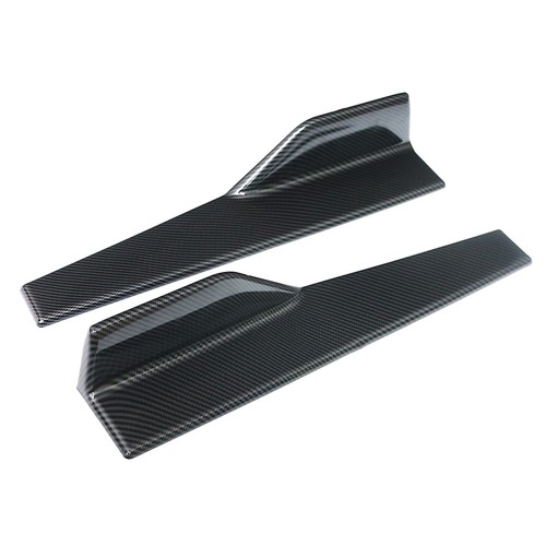 Universal Car Side Skirt Rocker Splitters Anti-Scratch Winglet 45cm Small T2R9