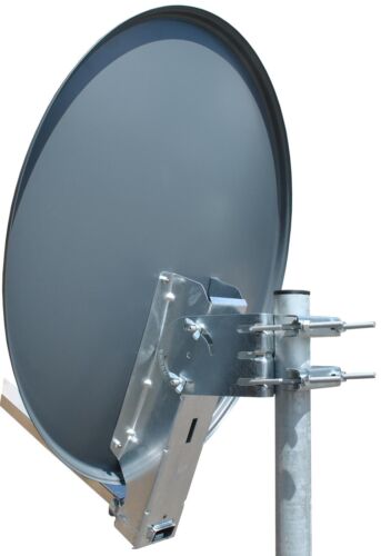Komplettanlage Sat Spiegel 65 cm ALU mit Single LNB Full HDTV und Sat Kabel