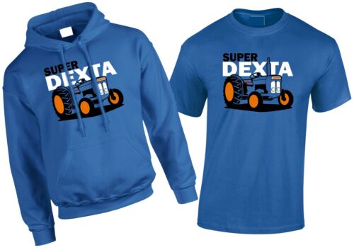 Fordson Super Dexta Tractor Vintage para Hombres Camiseta/Sudadera Con Capucha 