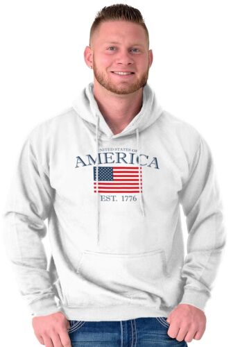 United States Of America Est 1776 USA Patriotic Freedom Hooded Sweatshirt