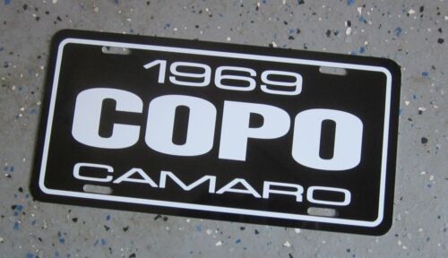 1969 Chevrolet COPO Camaro  license plate car tag 69 Chevy 427  C O P O