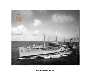 US Naval Ship USN Navy Photo Print USS MANATEE AO 58
