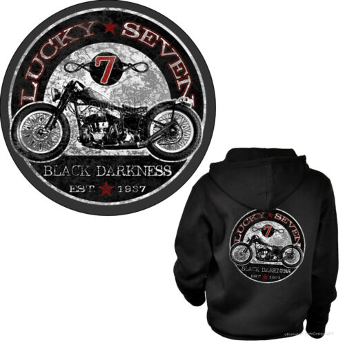 Biker Veste Zip Sweatshirt Hoodie moto Classic Harley Oldtimer 4051 BL