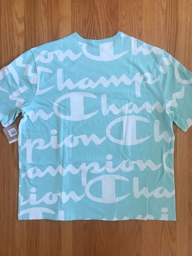 Champion Life™ Heritage Giant Script T Shirt AOP Green White