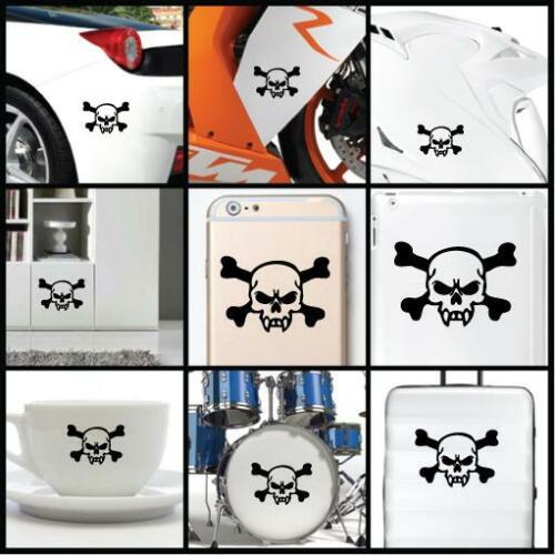 iPad Car Laptop iPhone Vinyl Decal Sticker for Wall Details about   Skull Fang 