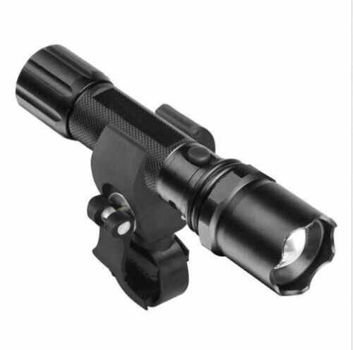 90 ° noir rotatif Vélo Support Guidon Pince Clip Support Pour Lampe De Poche Torche