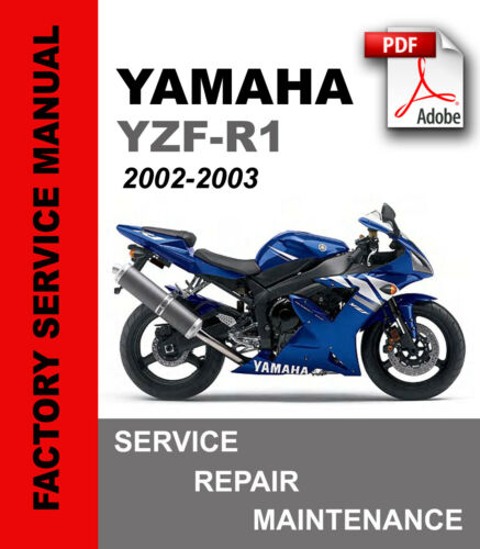 Yamaha R1 YZF-R1 2002 2003 Service Repair Maintenance Manual Parts Catalog 