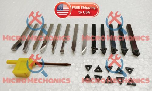 Indexable Tools With 15 Inserts EMCO UNIMAT MYFORD 6MM HSS Lathe Form Tools 