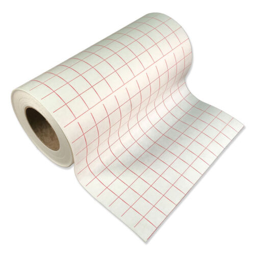 Transfer Paper/Tape-1 roll-12"x15' lined w/Red Grid-Adhesive Vinyl-BEST SELLER 