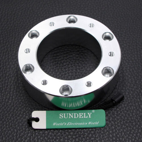 Silver 1'' 25mm Steering Wheel Boss Kit Spacer Adapter For Universal OMP Hub 