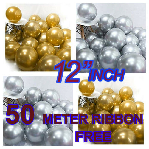 Chrome Gold Latex 12/" Latex Balloons Party Weeding Decoration