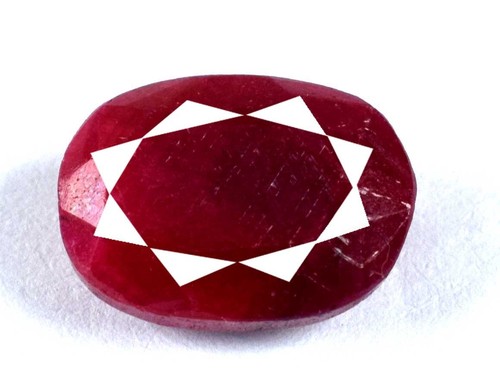 Oval African Pigeon Blood Birthstone Natural Red Ruby Loose Gemstone 10 Ct