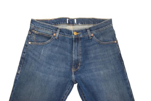 Mens Wrangler Larston tapered stretch slim fit jeans /'Indigo wit/' SECONDS WA16