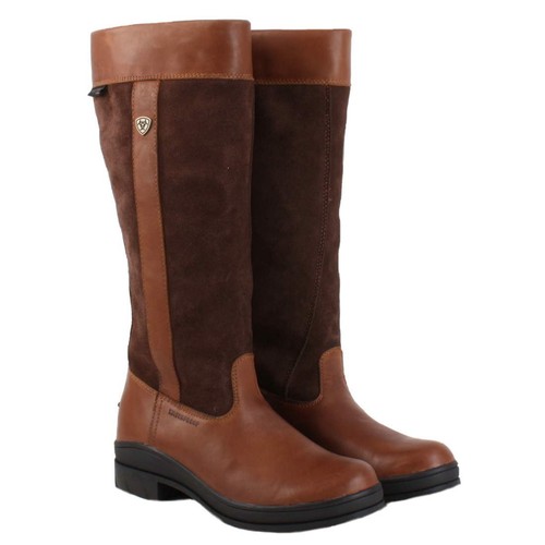 Womens Ariat Windermere Waterproof Long Boots Chocolate