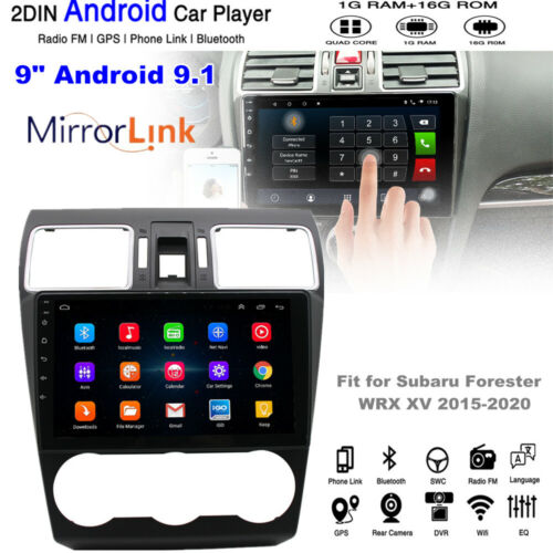9/" Android 9.1 Car GPS Navigation Radio Wifi Player for Subaru Forester WRX XV