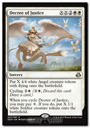 English//VO Decree of Justice//Décret de justice MTG Magic DDO