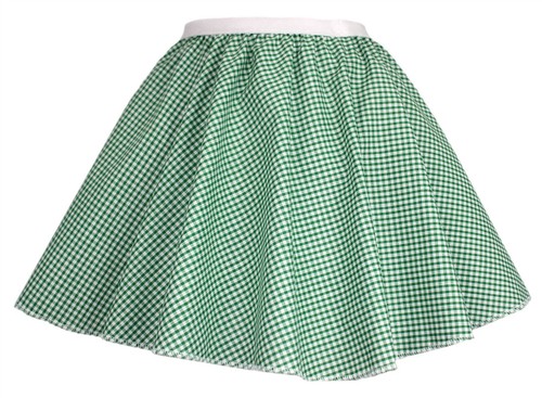 Childrens Gingham Skater Gonne Libro Settimana COUNTRY FARM Girl Costume Età 6-12