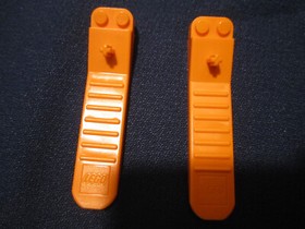 5 LEGO Service Packs Brick Separators - 4 orange, one turquoise