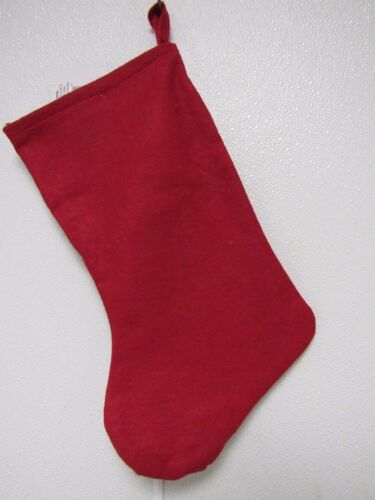 Lot of 3 Snowman Red Felt 18/" Christmas Holiday Stocking