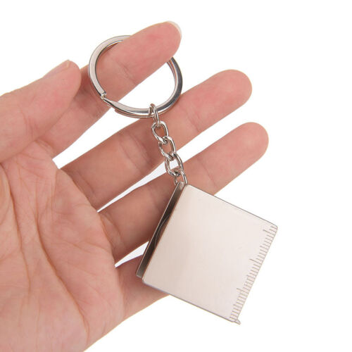 1pc Mini practical tape measure keychain key chain ring keyring key fob holdCAK5 