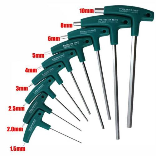 T-Handle Hex Hexagonal Wrenches Allen Key Screwdriver Spanners Tools 15mm-10mm、 