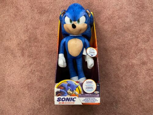 Sonic The Hedgehog 13 Inch Talking Plush Brand New In Hand Fast Shipping