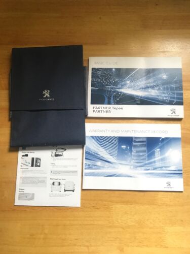 PEUGEOT PARTNER OWNERS PACK HANDBOOK MANUAL WALLET AND  SERVICE BOOK
