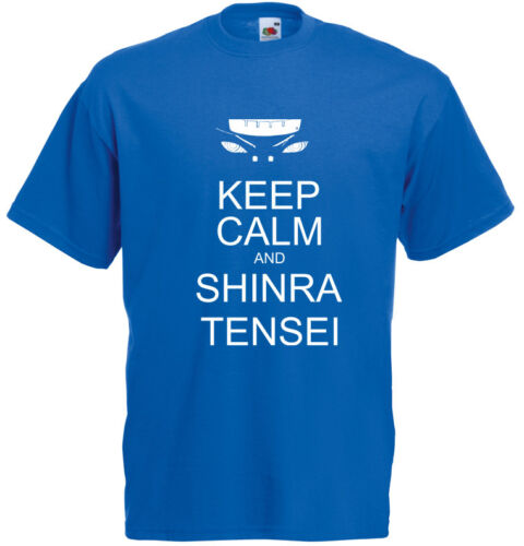 Naruto inspired Men/'s Printed T-Shirt Keep Calm And Shinra Tensei
