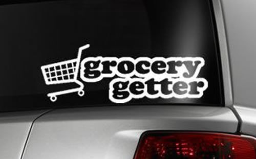 Two Pack Grocery Getter 8/" Drift Vinyl Decal Sticker JDM Low Dope x2