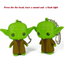 Star Wars Baby Yoda Figure music and light Keychain