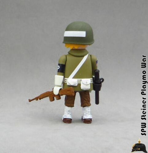 Playmobil ® Custom WW2 Police US Army American Military Police Soldier 