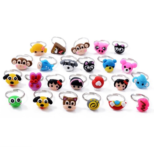 Details about / Party Rings Wholesale Mixed Girls Acrylic Rings Children/'s Xmas Present Gifts
