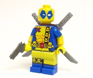 Lego custom - - - YELLOW DEADPOOL - - x-men wolverine days of future past marvel | eBay