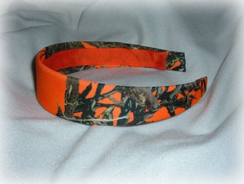 mossy oak blaze orange real tree camo camouflage headband redneck country prom