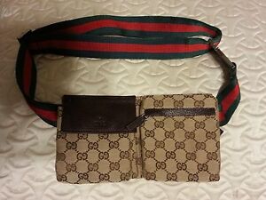 Gucci Bag Mono Fanny Pack Bag Belt Women&#39;s | eBay