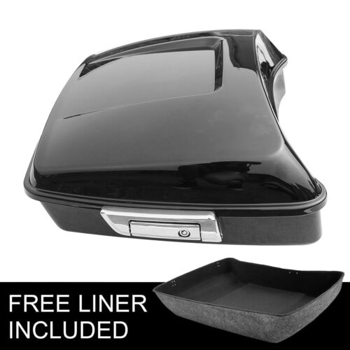Black Chopped Tour Pak Pack Trunk For Harley Touring Electra Road Glide 2014-19