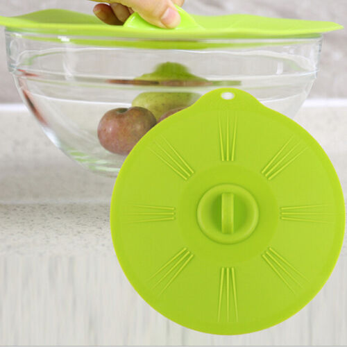 1 PC Silicone Suction Seal Lid Cap Cup Bowl Microwave Food Storage Cover HS3