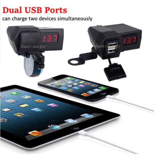 Dual Ports USB Charger For Benelli Can-Am Lifan Indian All American Choppers US