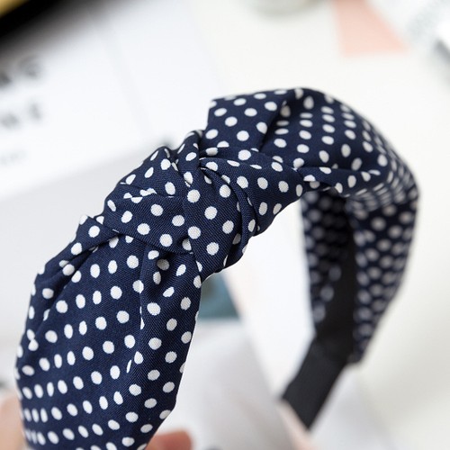 Details about / Girls Knot Headband Dot Print Hairband Hair Band Headwear Head Band Headwear