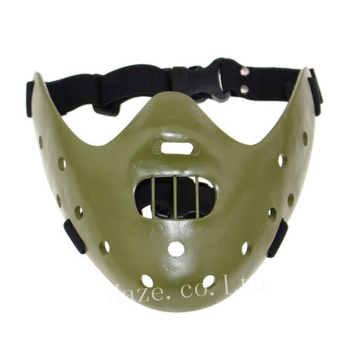 Halloween Silence of the Lambs Hannibal Lecter Mask party Costume Props OOO