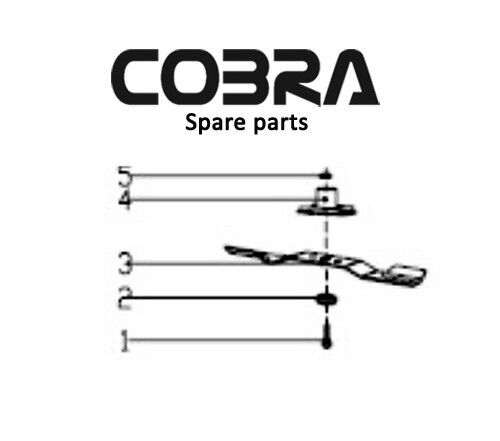Cobra M46C M46SPC Cortadora de césped hoja 18" y piezas de soporte de Boss 26300100302 