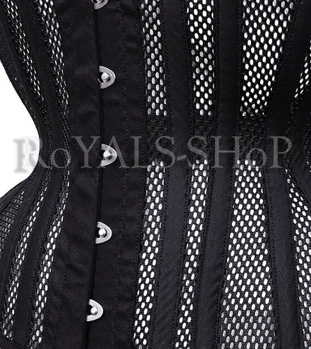 Corsetto Maglia per le donne Underbust girocollo Trainer Shaper stecche d/'acciaio corsetto bustier