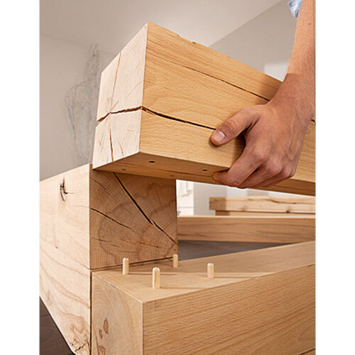 Massiv Blox Holzbalken Kantholz Massivholz 75cm 15//15 Buche Balken Rustikal
