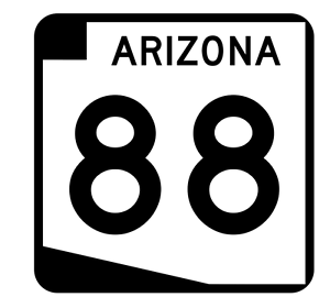 Arizona State Route 88 Sticker R2725 Highway Sign Road Sign 