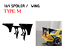 Wing Black Acrylic />Self Assemble hot wheels tomica SW-M /> 1:64 Custom Spoiler
