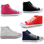 NEW WOMENS LADIES BASIC HIGH TOP TRAINERS CANVAS LACE UP SHOES FLAT GIRLS PUMPS