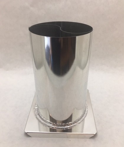 3 1//2/" x 6/" YIN YANG PILLAR METAL CANDLE MOLD NEW